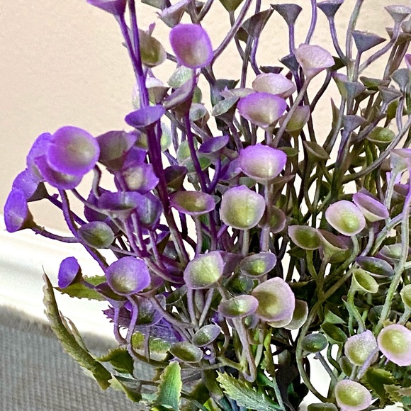 Farmhouse Lavender Color Faux Floral Arrangement - Picture 5 of 6